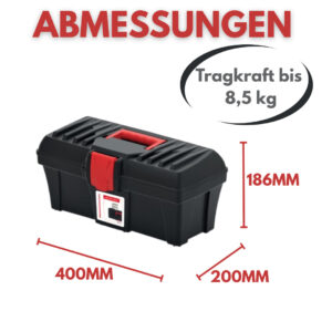 Werkzeugbox Werkstattkiste 5 Größen Koffer Leere Toolbox Made in EU Wasserdicht