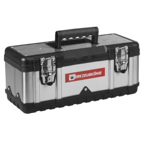 Werkzeugkönig® Werkzeugbox Edelstahl Werkzeugkiste Werkzeugkoffer Kleinteilefach