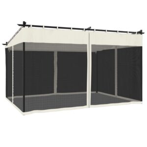 Terrassenpavillon mit einziehbarem Dach Gartenpavillon Alu Rahmen