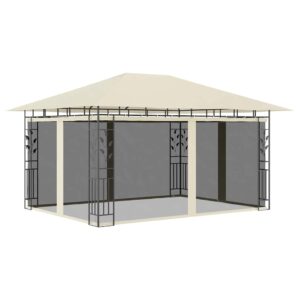 Gartenpavillon m. Moskitonetzen komfortabler Sonnenschutz Terrassenpavillon