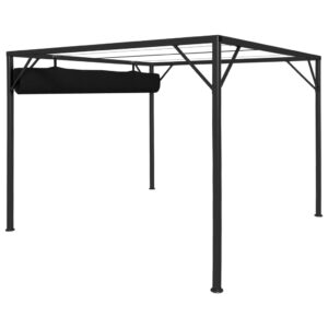 Pavillon für Garten und Terrasse mit wasserbeständigem Jalousiedach 3 x 3 mtr