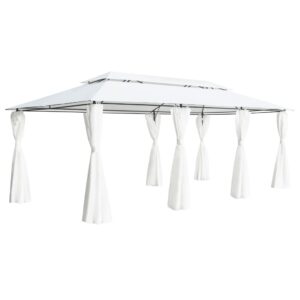 Gartenpavillon Sonnenschutz mit Vorhängen für Feiern Hochzeiten Grilabende