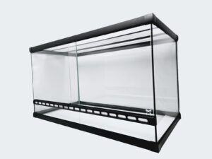 TERRA NATUR Glas Terrarium Belüftung Reptilien Schiebetür New Style Rahmen