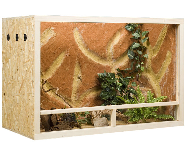 OSB Terrarium Holzterrarium mit Seitenbelüftung
