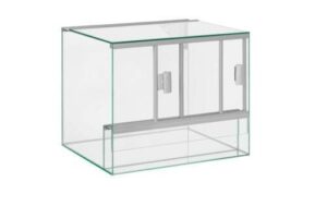 Klein Terrarium mit Schiebetüren o. aus Glas