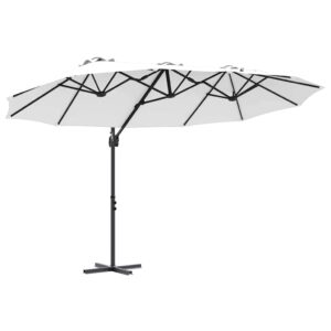 Moderner Sonnenschirm mit stabilem Aluminiumrahmen für Balkon und Terrasse