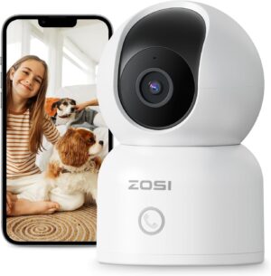 ZOSI 360° Funk 2MP Überwachungskamera Innen 2 4/5GHz Baby WIFI IP Kamera Indoor