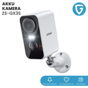ieGeek Überwachungskamera Akku 2K Kamera Kabellos mit 2.4G WIFI 5200mAh Batterie