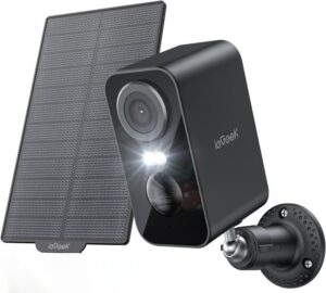 ieGeek 2K HD Überwachungskamera Aussen Solar Akku WLAN Kabellose Nachtsicht PIR