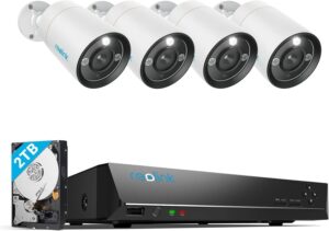 Reolink 12MP Überwachungskamera Aussen Set 4 X PoE IP Kamera 2TB RLK8 1200B4 A