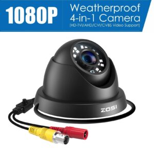 ZOSI CCTV 1080P 4in1 Überwachungskamera Außen Dome AHD CVI TVI CVBS IRNachtsicht