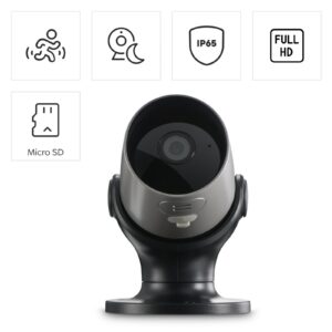 Hama WLAN Überwachungskamera WiFi Kamera Außen 1080p Nachtsicht Aufzeichnung SW