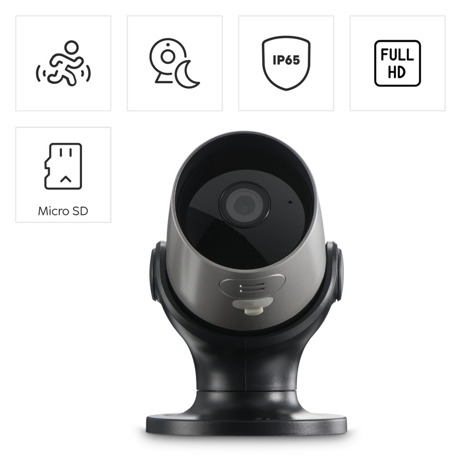 Hama WLAN Überwachungskamera WiFi Kamera Außen 1080p Nachtsicht Aufzeichnung SW