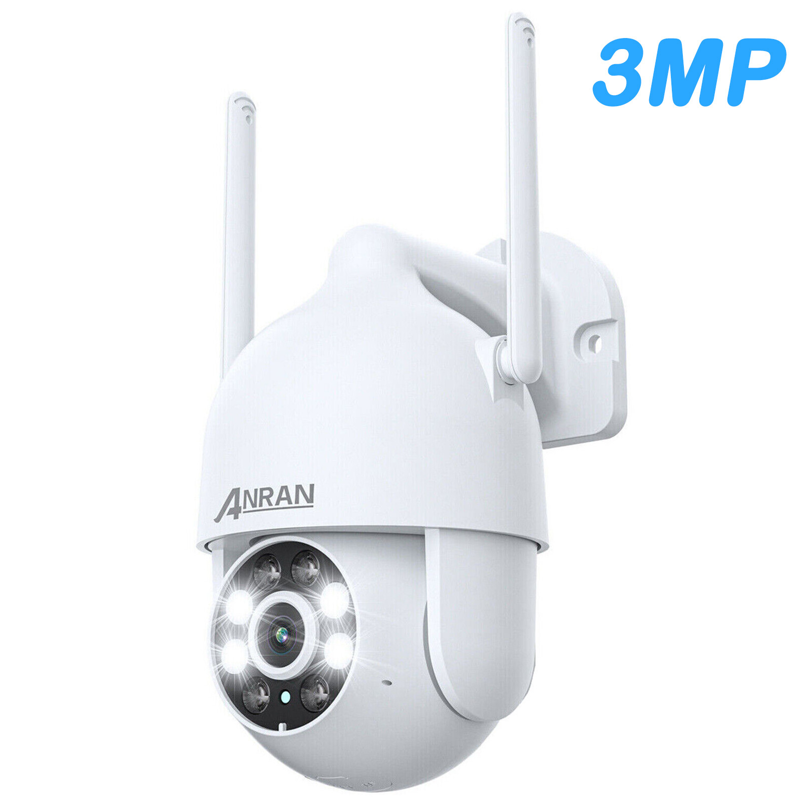 ANRAN 2K Außen WLAN Überwachungskamera Set Funk 360° PTZ IR Nachtsicht Heim IP65