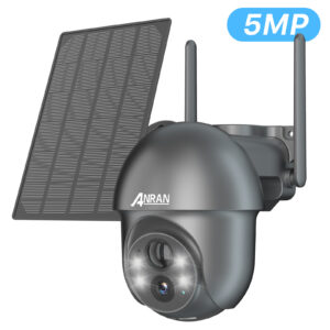 ANRAN Solar Akku 5MP Outdoor FUNK WLAN WIFI IP KAMERA AUßEN ÜBERWACHUNGSKAMERA