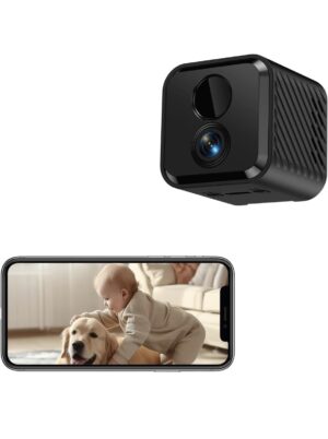 Mini Kamera 4K HD WLAN Überwachungskamera Innen mit Live Übertragung Handy APP