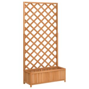 Blumenkübel Pflanzkübel mit Spalier Rankhilfe Kletterpflanze Tannenholz