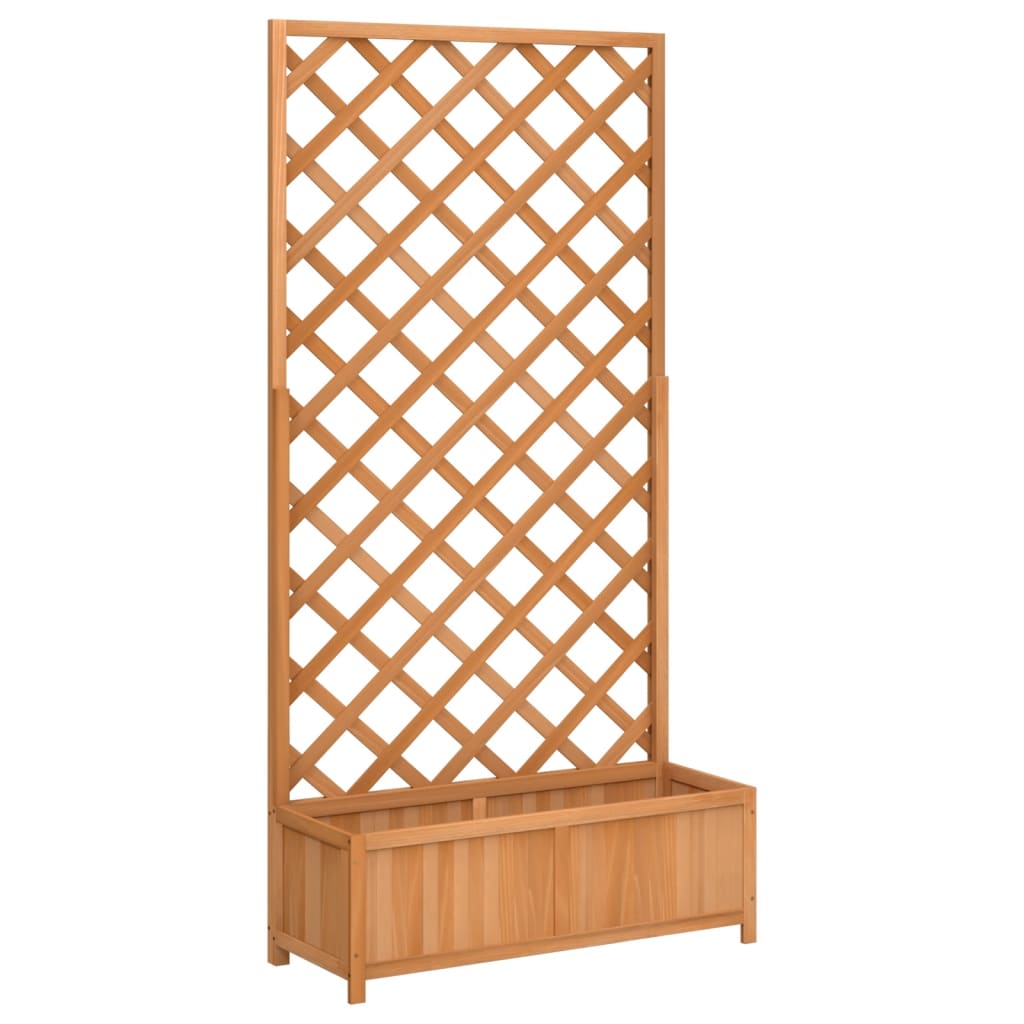 Blumenkübel Pflanzkübel mit Spalier Rankhilfe Kletterpflanze Tannenholz