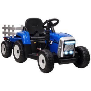 Elektrischer Traktor Kinder Aufsitztraktor mit MP3 Funktion 3 6KM/H Rot