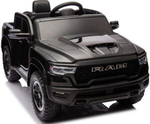 Dodge RAM 1500 EVA Räder Schlüssel Kinderauto Kinderfahrzeug Elektroauto Schw