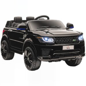 Kinder Elektroauto SUV mit Fernbedienung Musikfunktion bis 5 km/h Schwarz