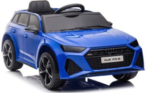 Audi RS6 Ledersitz Eva Räder Kinderauto Kinderfahrzeug Kinder Elektroauto bla