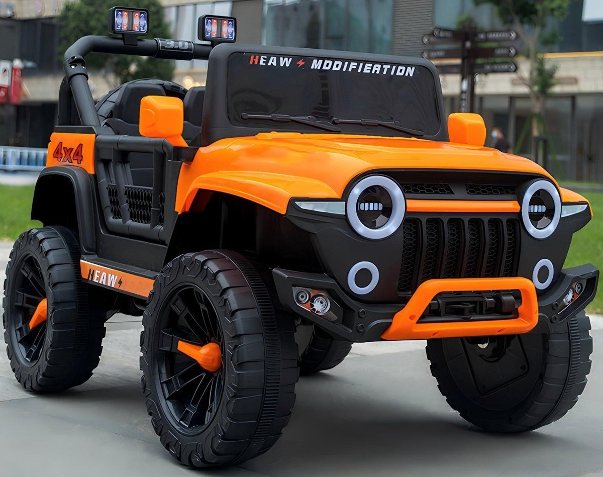 Jeep ST 3.0 4x4 180 Watt APP EVA Kinderauto Kinderfahrzeug Elektroauto Rot