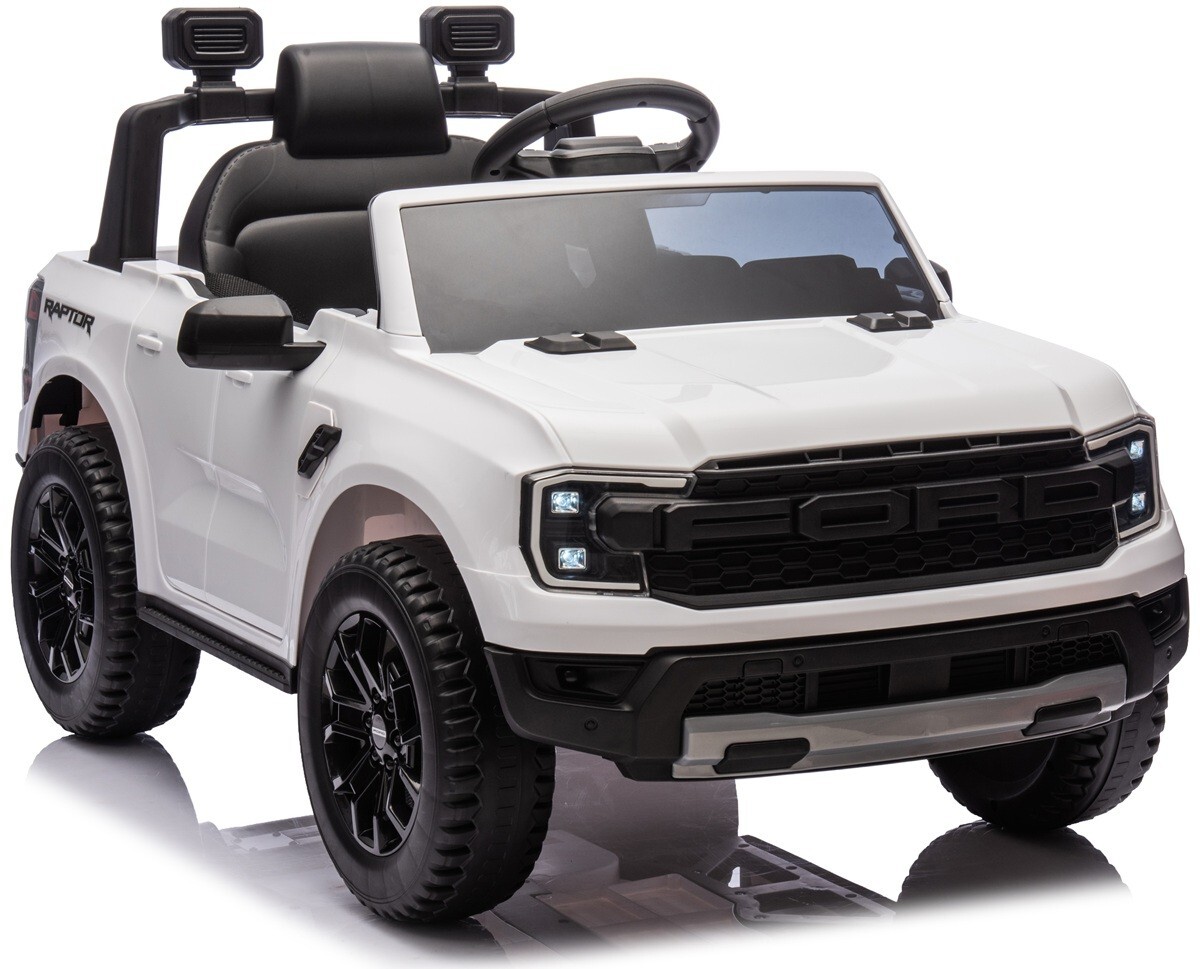 FORD RANGER 90W EVA Räder Kinderauto Kinderfahrzeug Kinder Elektroauto Wei