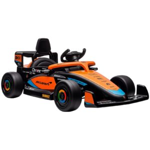 Kinder Elektroauto 12V Kinderfahrzeug mit 2 4G Fernbedienung MP3 USB Orange