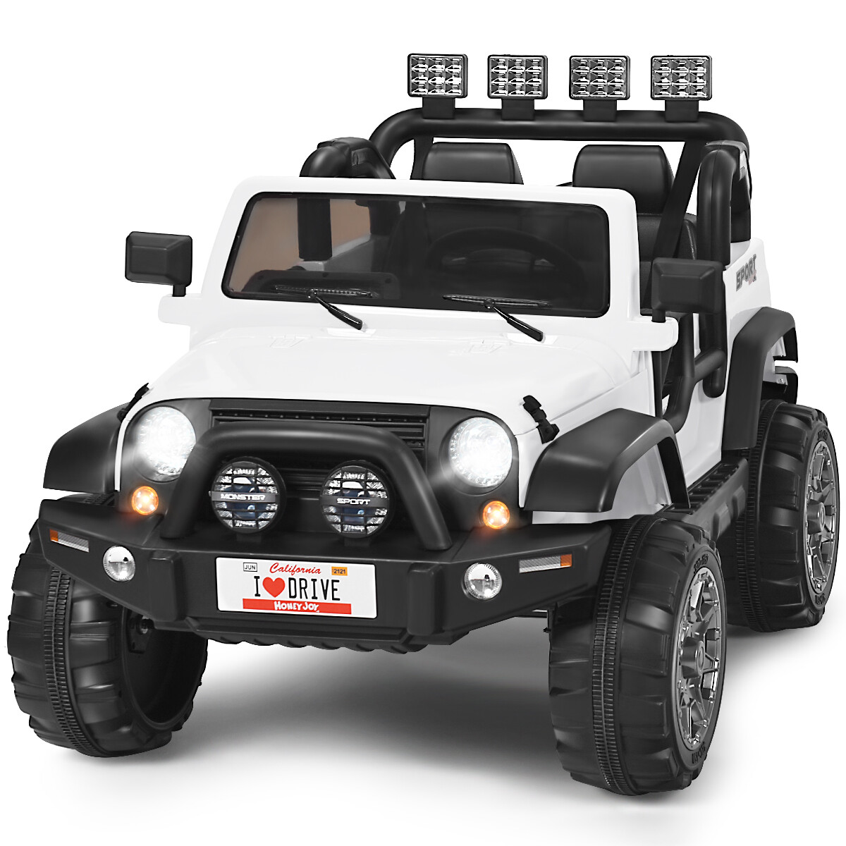 12V Elektroauto Kinderfahrzeug Auto mit 2 4G Fernbedienung ab 3 Jahren