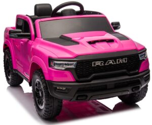 Dodge RAM 1500 EVA Räder Schlüssel Kinderauto Kinderfahrzeug Elektroauto Rot