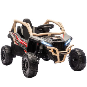 Kinder Elektroauto 12V Kinderauto UTV mit 2 Motorn Fernbedienung LED Leuchten