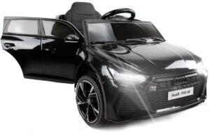 Audi RS6 Ledersitz Eva Räder Kinderauto Kinderfahrzeug Kinder Elektroauto rot