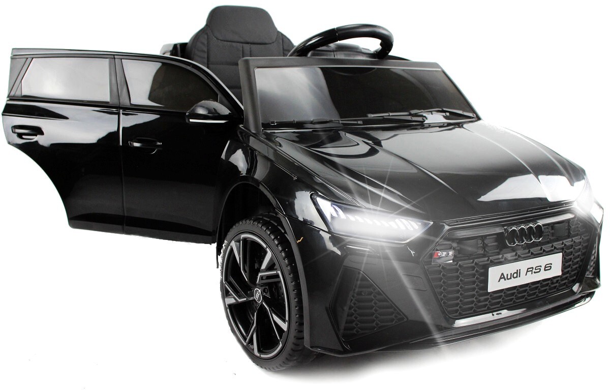 Audi RS6 Ledersitz Eva Räder Kinderauto Kinderfahrzeug Kinder Elektroauto rot