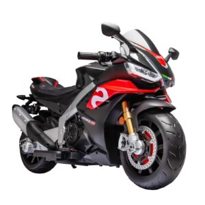 Aprilia Lizenzierte 24V Elektro Motorrad für Kinder 10KM/H LED Beleuchtung MP3