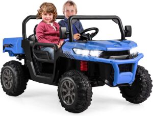 12V Elektro Kinderquad Elektroquad Kinderfahrzeug +Musik & 2 Sitzer & Schaufel