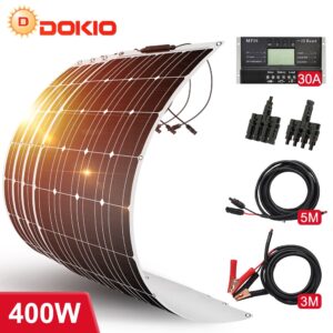 400W Flexibel Solarpanel Mono Solarmodule Kit solaranlage Wohnmobil Boot RV