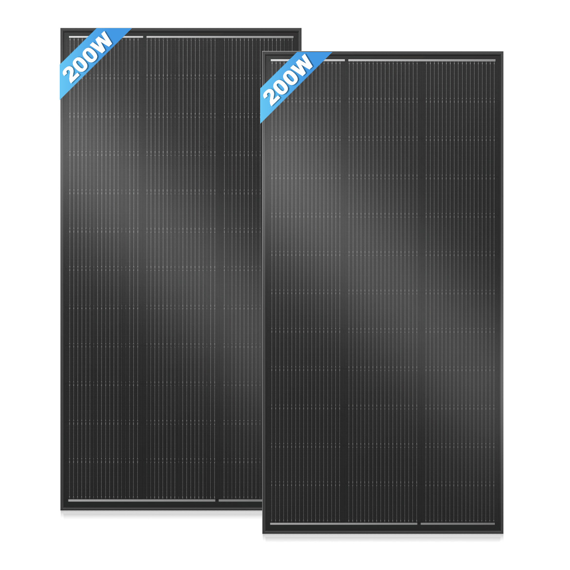 Solarmodul Solarpanel 12V 400 Watt 200W*2 Monokristallin fr Solaranlage 0%MwSt