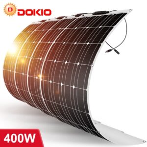 Dokio 400W Flexibel Solarpanel für Dach Boot & Wohnmobil Balkon Solarmodul