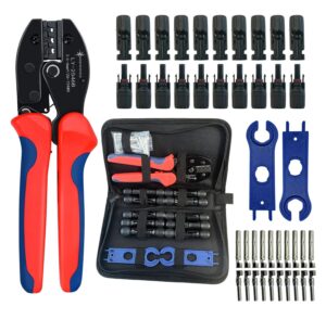 10 Paar Solarstecker Steckverbinder für 4mm² 6mm² Solarkabel mit Solar Spannsc