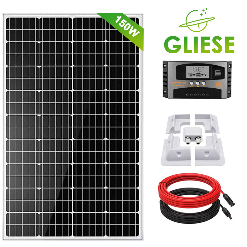 100W 300W 200W 400W Wohnmobil Set Solarmodul Solarpanel Mit Montage PV Halterung
