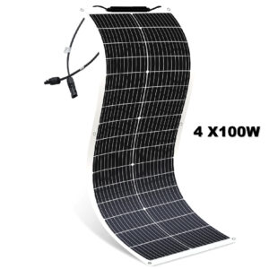 100W 200W 400W Flexibel Solarmodul Solarpanel Mono Wohnmobil Balkonkraftwerk RV