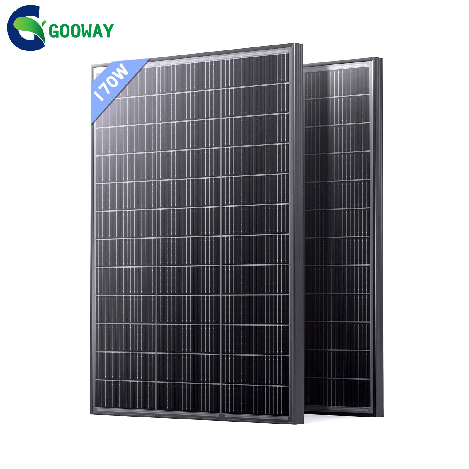 170W Solarpanel Solarmodul 12V 170Watt Monokristallin für 12V Solarpanel Kit