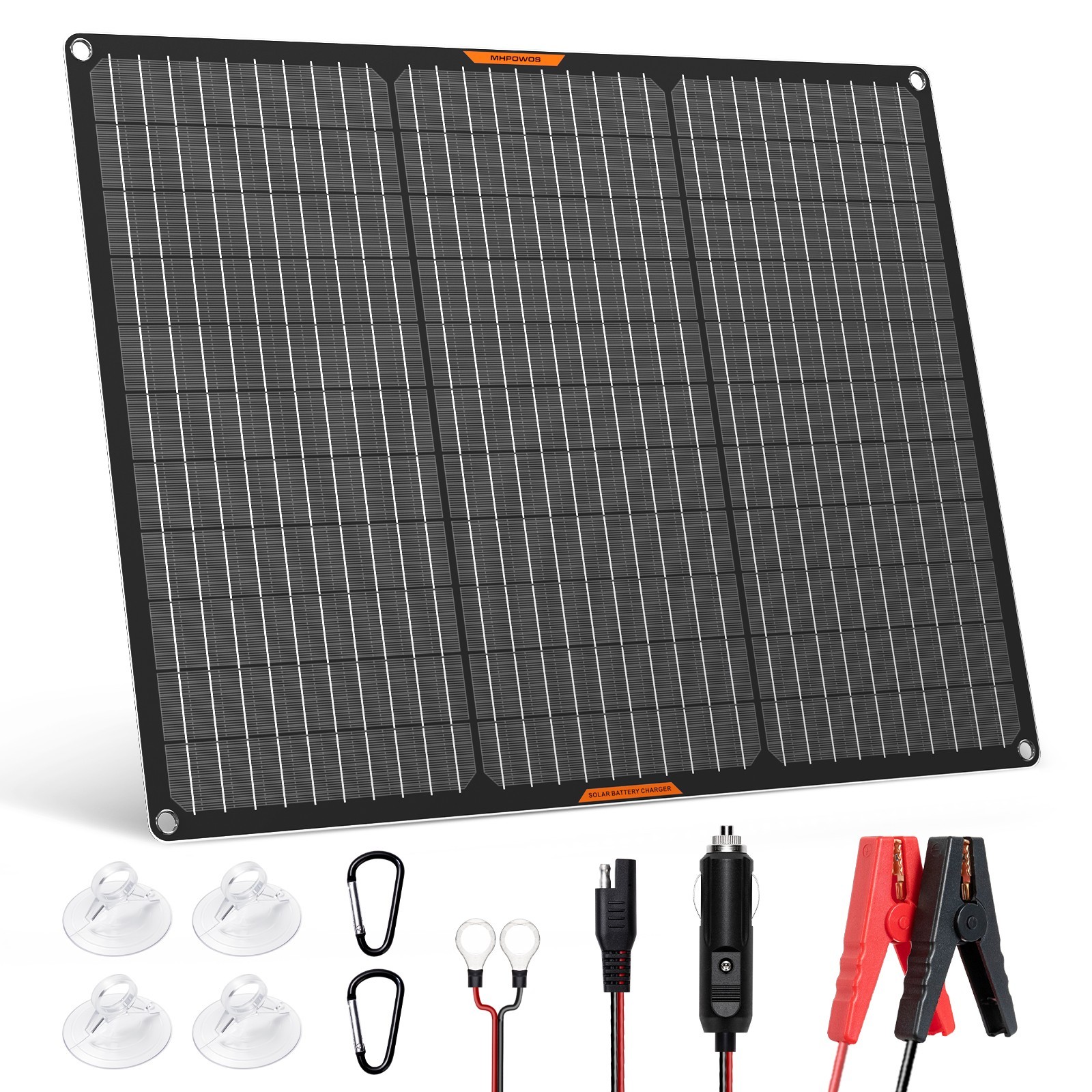 12V 30W 50W Solar Autobatterie Ladegerät Solarmodul Erhaltungsladung Solarpanel