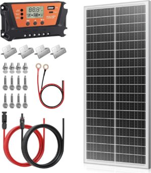 100W Solarpanel Mono Solarmodule Kit solaranlage Wohnmobil Boot RV Balkon