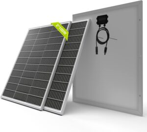 Newpowa Solarpanel Mono 100W 12V 2er Set kompakt Hochleistungsmodul Wohnmobil ma