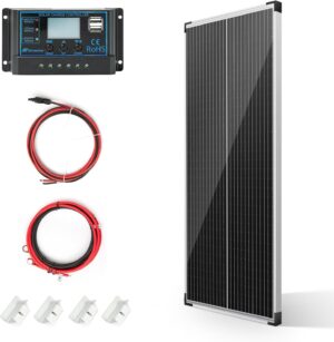 100W Solarpanel Bifazial 12V Monokristallines Solarpanel Kit 100 Watt Solarmo...