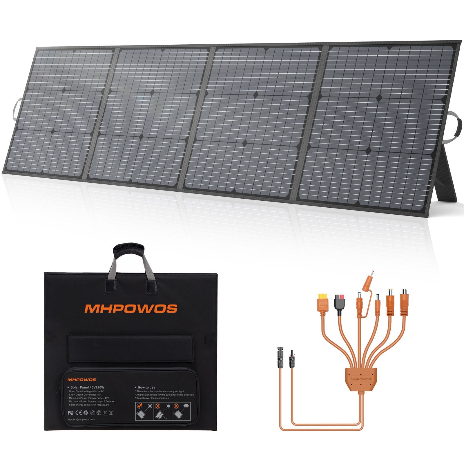 Solar Panel Solarpanels Faltbar Solarmodul für Ecoflow Tragbare Powerstations