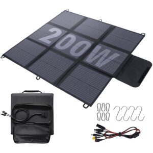 Faltbares 200W Solarpanel mit Kabel für Camping Outdoor Energieeffizienz