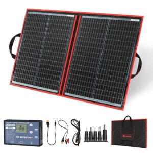 Solarpanel Faltbar 100W Monokristalline Solarmodule Tragbar mit Solarladeregl...